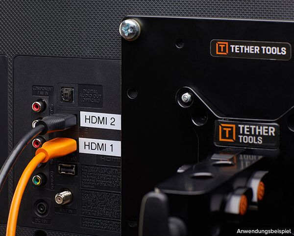 Tether Tools TetherPro HDMI Micro auf HDMI 2.0  10' (3m) Schwarz